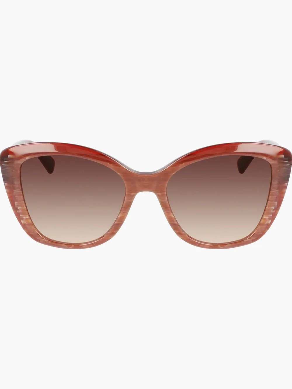 Longchamp Roseau 54mm Butterfly Sunglasses Brown Gradient Authentic New